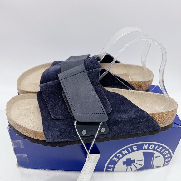Birkenstock Kyoto Sandal Midnight Suede Leather EU 45 Mens US 12- 12.5 Wide - Picture 1 of 10